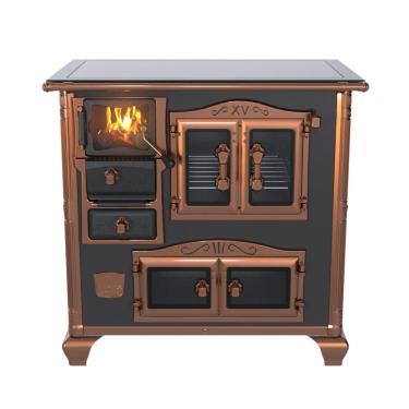 Imagem de Fogao a Lenha Venax n 1 Princess Premium Preto Rose Gold SD