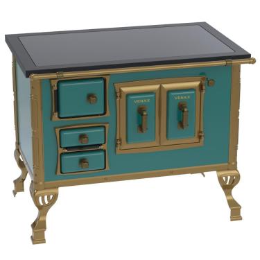 Imagem de Fogao a Lenha Venax GII n 2 Colonial Premium Turquesa SD
