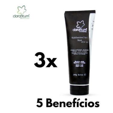 Imagem de Kit C/3 Ativador Modelador De Cachos 5 Em 1 Clorofitum 240g