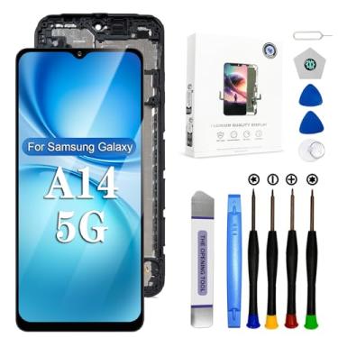 Imagem de EFAITHFIX Tela de substituição para Samsung Galaxy A14 5G com moldura de tela LCD digitalizador de 6,6 polegadas para Samsung A14 A146U S146DL A146A A146W Kit de substituição de tela sensível ao toque