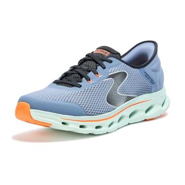 Imagem de Skechers Go Walk Glide Step 2.0 Zander Tênis masculino, Azul-marinho/laranja, 48