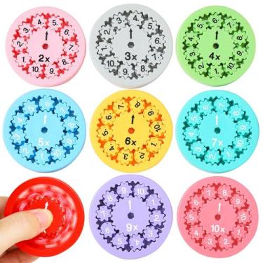 Imagem de Math Fidget Spinners, brinquedos sensoriais Fidget Spinners, multiplic