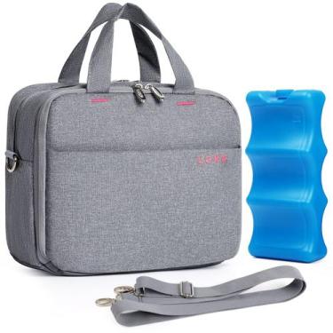 Imagem de Bolsa de mamadeira Lekebaby com pacote de gelo 6 garrafas de 270 ml ci