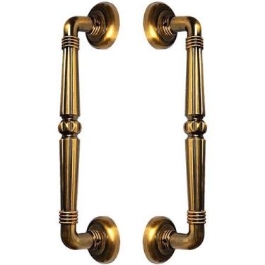 Imagem de Puxador Duplo Victoria 305mm Café Antigo Porta Pivotante Correr Passag