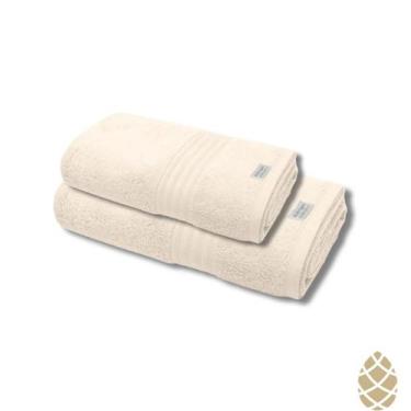 Imagem de Jogo de Toalhas Gigante Platine 2 Peças Algodão Buettner, Marfim-124