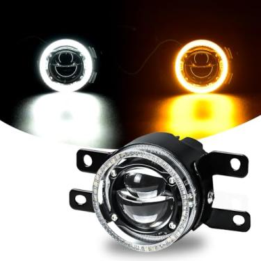 Imagem de Faróis de neblina de LED compatíveis com Honda Upgrade e modificado, 1 par de luzes de neblina de LED, conjunto de faróis de neblina de direção para para-choques dianteiros