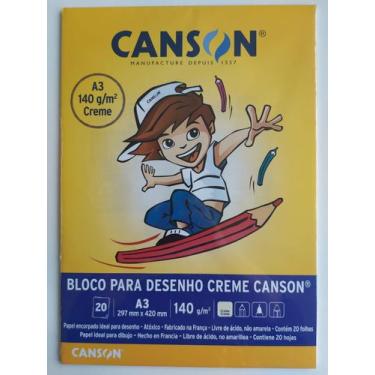 Imagem de Bloco A3 140g Canson creme com 20 folhas