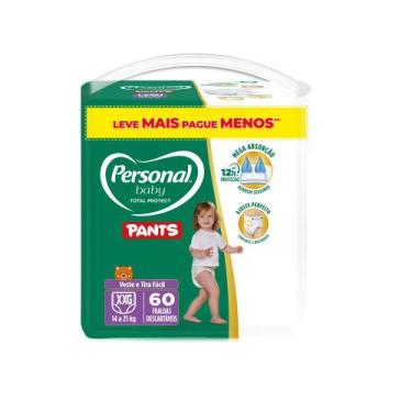 Imagem de Fralda Personal Baby Total Protect Pants XXG com 60 Unidades Leve Mais