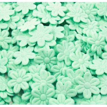 Imagem de Flor prensada  20mm (35un) - IMPORTAÇÃO, VERDE CLARO