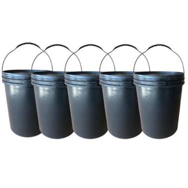 Imagem de Balde 20L Reciclado Para Lixo - 5 Pçs - Nastripack