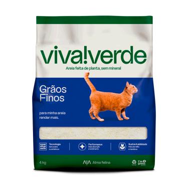 Imagem de Areia Higiênica Biodegradável Limpeza Plena Viva Verde 4 kg