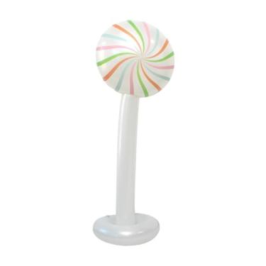 Imagem de UGPLM Enfeite de Natal inflável, pirulito, decoração de Natal, doces infláveis ​​para festa de aniversário, vitrine, gramado, porta da frente, Style F