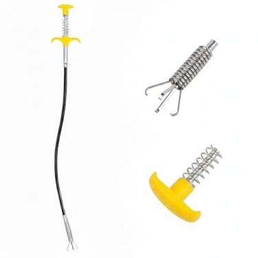Imagem de Desentupidor/Limpador Para Ralos, Canos e Pias – Flexível - Com Garras - 90cm - Ferramenta Manual para Limpeza Fácil e Eficiente