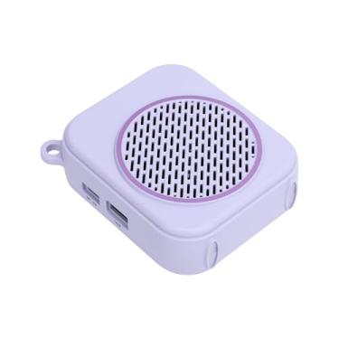 Imagem de SPYMINNPOO Amplificador de Voz de 10w, Portátil Falante de Terras Raras AMP Pessoal Recarregável Charging Tipo C para Guia de Turro de Professores (Roxo)