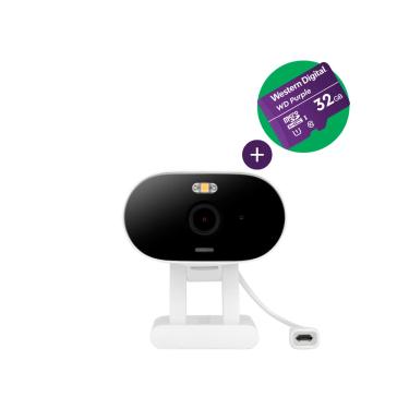 Imagem de Kit Câmera de Video Full HD Wi-Fi Full Color Intelbras IME 500 com Cartão MicroSD 32GB