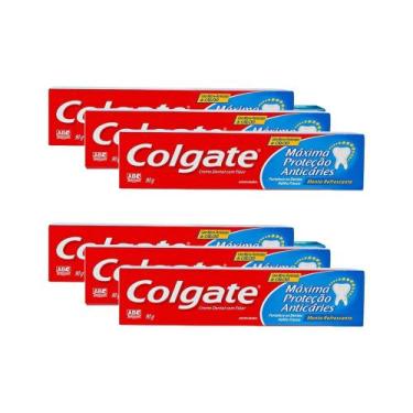Imagem de Kit Creme Dental Colgate Menta 90g c/6un
