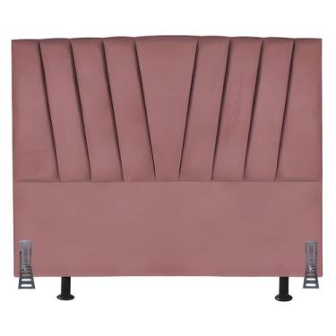 Imagem de Cabeceira Cama Box Queen 160 cm Safira em Suede Com Frame - Online Con