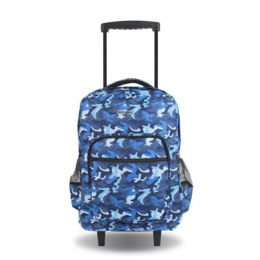 Imagem de Mochila com rodinhas SPOSAC 19 unissex para escola e viagens, Camo
