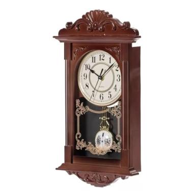 Imagem de Relógio De Parede Antigo Madeira Rustico Grande Vintage