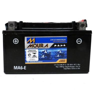 Imagem de Bateria Moura Ma6-Ei 6ah Shineray Gy 150 Burgman 125 Nxc 125
