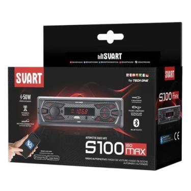 Imagem de Rádio Automotivo S100 Svart Tech One Mp3 Player Bluetooth