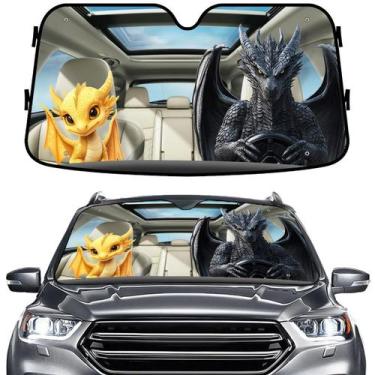 Imagem de Pára-brisa Sun Shade GENANY Dragon Wings para carro e caminhão SUV