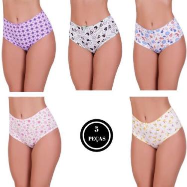 Imagem de Kit 5 Calçola de Senhora Calcinha Grande -c2 KIT 5 CALCINHA MARIA - BE