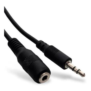Imagem de Cabo Extensor Extensao Fone P2 Macho X Femea 5 Metros