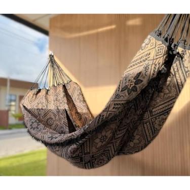 Imagem de Rede de Dormir Descanso 4M Indiana Casal Gigante Reforçaca (MARROM)