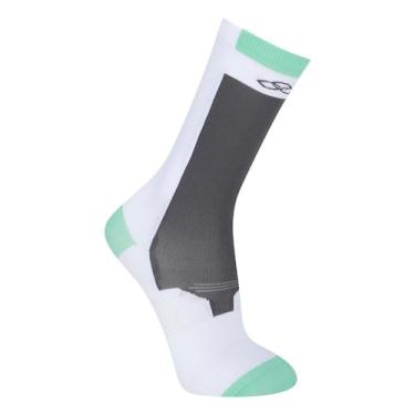 Imagem de Meia Cano Médio Olympikus BPC Masculina, Branco, Verde, 39/44
