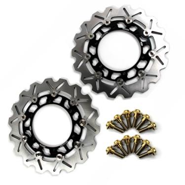 Imagem de Discos de freio dianteiro Arashi Rotores com parafusos de montagem para Yamaha YZF1000R THUNDERACE 96-00, FJR1300 01-04, XJR1300 99-17, XV1700 PC ROAD STAR WARRIOR 02-07, XV1900A MIDNIGHT STAR 13-16