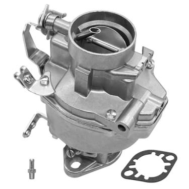 Imagem de 7002051 Carburador de 1 barril para Rochester B tipo com estrangulador manual adequado para caminhonete Chevy 3.8L 235ci motor de 6 cilindros 1950-1959, para caminhão Chevy 3.5L 216ci motor de 6
