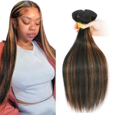 Imagem de Pacotes de cabelo Vinmdonm Straight Brazilian Virgin 3x40cm P1B/30