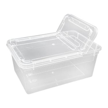 Imagem de WeiLaiKeQi Mini terrário transparente para alimentação de répteis, ideal para aranhas, caranguejos, lagartos, geckos e escorpiões, Style C