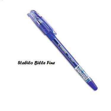 Imagem de Kit Caneta Stabilo Bille Fine 508n Az