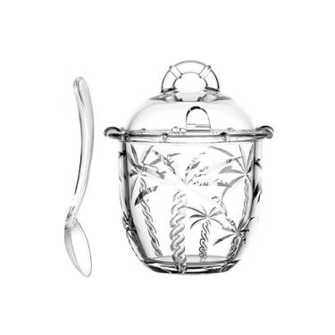 Imagem de HAUSKRAFT - ACUCAREIRO DE VIDRO TRANCOSO PALMEIRA C/COLHER 220ML