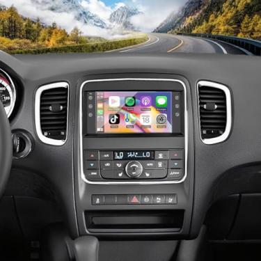 Imagem de Estéreo automotivo Android para Dodge Durango 2011, 2012 e 2013, sem fio, Android Auto, tela sensível ao toque IPS de 7 polegadas com Bluetooth/GPS Nav/WiFi/FM/Câmera de reserva/2G + 32G