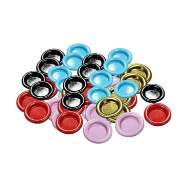 Imagem de KiBcsLic Conjunto de 50 Bandejas Torre para Incenso em Formato de Cone, Decoração Minimalista para Mesa, Uso Doméstico, Queimadores de Incenso em Metal para, Colorida