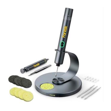 Imagem de Kit Ferro de Solda T1 Max para Reparos de Precisão em Eletrônicos, Aquecimento Rápido, Temperatura Ajustável, Solda Profissional, Completo para Hobby e Trabalho