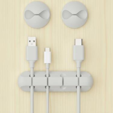 Imagem de Pacote com 3 organizadores de cabos de gerenciamento, clipes de cabo, prendedor de fio adesivo, esconderijo sob a mesa de cabeceira, mesa de cabeceira, mesa de cabeceira, USB, parede, carro