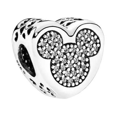 Imagem de Charm De Prata Esterlina 925 Da Disney Para Pulseira Mickey Minnie, Be