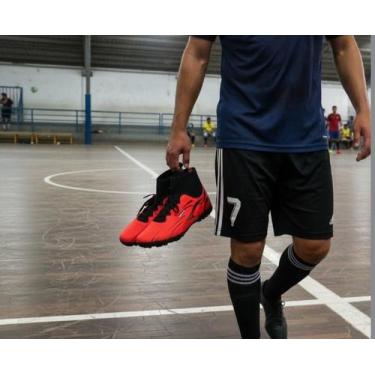 Imagem de chuteira society cano alto masculino solado colado e custurado. - sem 