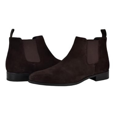 Imagem de Calvin Klein Bota masculina Donto Chelsea, Camurça marrom escuro, 42