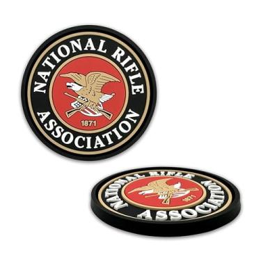 Imagem de NJECT Porta-copos de silicone texturizado 3D da National Rifle Association NRA Automotive oficialmente licenciado (6,6 cm de diâmetro) | Ajuste universal para todos os carros, caminhões, SUVs e mais |
