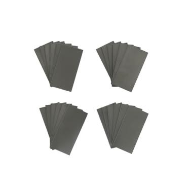 Imagem de Cupons de prática de soldagem, 24 peças, aço macio de 5 x 10 cm, calibre 11, para soldagem a gás MIG TIG Stick Arc