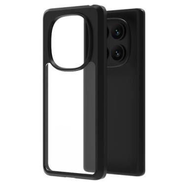 Imagem de Capa transparente para Xiaomi Redmi Note 14 Pro/Note 14 Pro+ / Redmi 14C - Ultrafina à prova de choque | Resistente a arranhões, preta, para Redmi 14C 4G