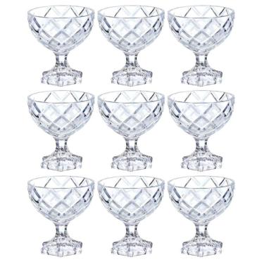 Imagem de Taças de Sobremesa em Vidro Pineapple 170mL 9 Peças - Hauskraft