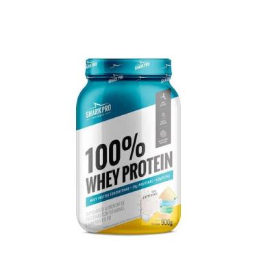 Imagem de 100% whey protein pote 900g  leitinho shark pro - SharkPro