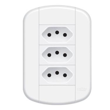 Imagem de Tomada Tripla 10a Fame - 3921 Blanc