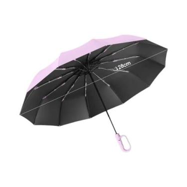 Imagem de Guarda-chuva Automático Extra Grande De 12 Varetas, Resistente Ao Vent